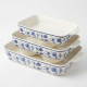 Porcelain Baking Dish Set 3 Pcs